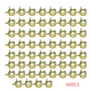 60 Pcs Car Auto Spring Clip Fuel Oil Water Hose Pipe Tube Clamp Fastener 6 Sizes