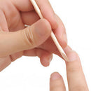 100x Orange Wood Stick Nail Art Cuticle Pusher Remover Pedicure Manicur IIW
