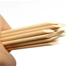 100x Orange Wood Stick Nail Art Cuticle Pusher Remover Pedicure Manicur IIW