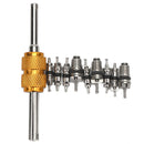 10Pcs A/C AC Schrader Valve Core Remover Installer Tool for car air conditioning