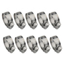 10pcs Worm Drive Jubilee Clamps W2 Stainless Steel Silicone Hose Pipe Cl NVC