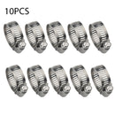 10pcs Worm Drive Jubilee Clamps W2 Stainless Steel Silicone Hose Pipe Cl NVC