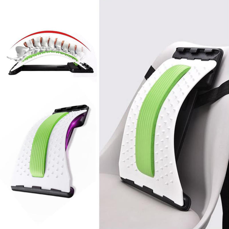 Magic Back Support Stretcher Lower Lumbar Massage Spine Pain Relief ELZ