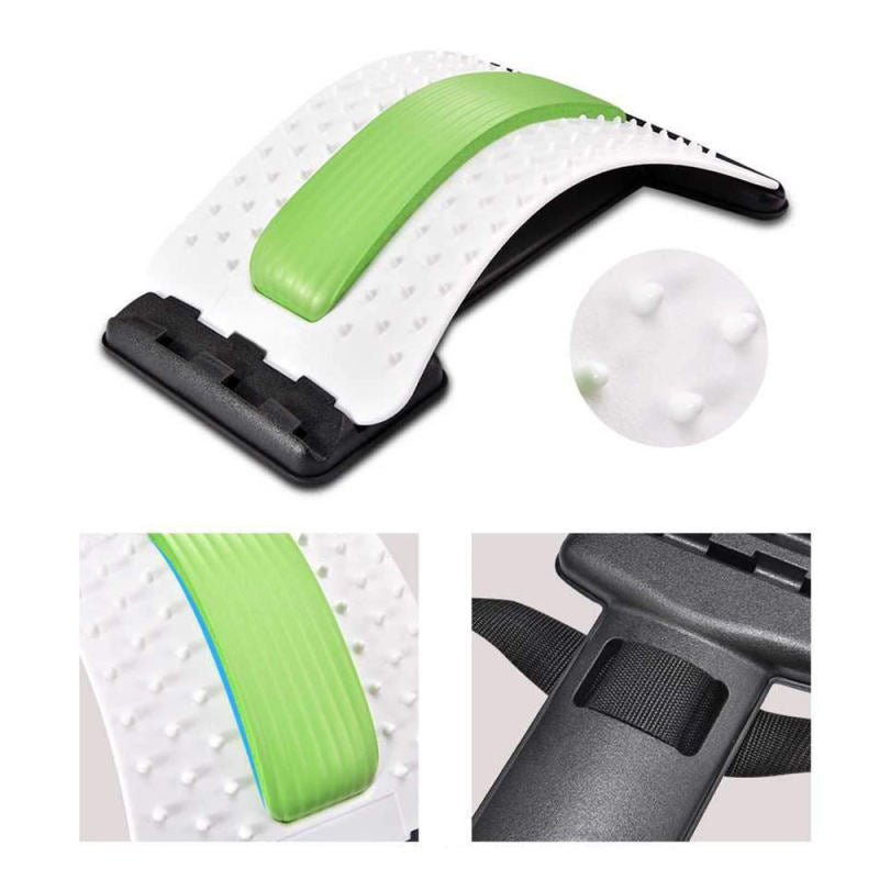 Magic Back Support Stretcher Lower Lumbar Massage Spine Pain Relief ELZ
