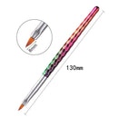 6 style Mermaid Honeycomb Handle Nail Art Acrylic UV Gel Extension Brush P XJH