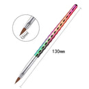 6 style Mermaid Honeycomb Handle Nail Art Acrylic UV Gel Extension Brush IMG