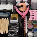 New Acrylic Powder Glitter Nail Brush False Finger Pump Nail Art Tools Kit Sv