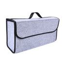 Trunk Organizer Felt Cloth Foldable Car SUV Storage Bag Cargo Box Portable GBW