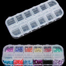 3x 12 Slots Plastic Storage Box Jewel Craft Nail Arts Beads Container ZQR