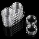 6pcs Nail Art Storage Box Removable Case Rhinestone Gems Decor Holder Plas