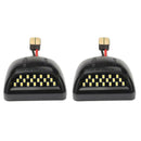 2x LED license plate light for Chevy Silverado Avalanche GMC 1500 2500 3500 fde