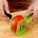 Kitchen Fruit Slicer Tomato Clip Holder Lemon Onion Potato Cutter Cutting Tools