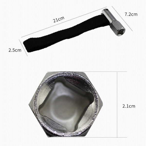 1/2 Inch Square Drive 21mm 120mm Capacity Oil Filter Remover Strap Wrenc Cxb