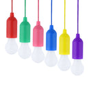 LED Bulb Light On A Rope Lamp Pull Cord Color Change Chandelier Camping Hanging