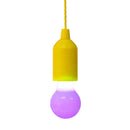 LED Bulb Light On A Rope Lamp Pull Cord Color Change Chandelier Camping Hanging