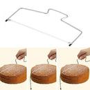 Cake Cutter Leveler Stainless Steel Adjustable Dual Layers Slicer Baki RYW