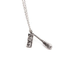 Walking Dead Cudgel And Letter Punk Pendant Necklace Unique Design Accesso ZPE