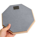Double  8'' Soft Black Dumb Drum Pad Exercise Mat Blow Plate Drummer Rubb OPX