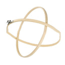 Prettyia 10pcs 15cm Round Mini Wooden Embroidered Hoop Frames for DIY Craft Nb