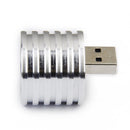 Aluminum 5V-3W USB LED Lamps Socket Spotlight Flashlight Bright White Lights