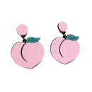 Chic Women Girl Mini Peach Shape Ear Stud Earrings Fashion Jewelry Gifts Hot