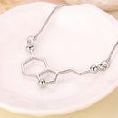 Personality Creative Molecular Structure Pendant Necklace Jewelry Science Alloy