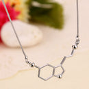 Personality Creative Molecular Structure Pendant Necklace Jewelry Science Alloy