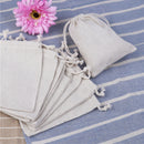 10Pcs Linen Jute Drawstring Gifts Bags Sacks Party Jewelry Favors 8 * 10cm-New