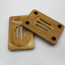 Natural Bamboo Wooden Bathroom Shower Soap Tray Dish Storage Holder Plates Tools