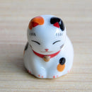 Chinese Ceramic Lucky Funny Fortune Cat Chopsticks Holder Kitchen Cutlery Stand