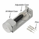 Metal Adjustable Watch Band Bracelet Repair Tool Link Pin Remover 3 Replace Pins