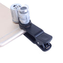 1* New 60X Mini Clip LED Microscope Magnifier Loupe UV Currency Detector