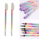 6 colors in 1 pen gel pens for Office Students Ink Pen chalk pen