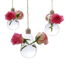 Home Garden Clear High Boron Glass Flower Hanging Vase Terrarium Planter Durable