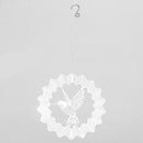 Outdoor Stainless Mirror Motor Rotate Bell Wind Chime Crystal Ball Hanging GRB