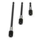 3x Magnetic Screwdriver Extension Bit Quick Release Holder 1/4 Hex Shank CWW