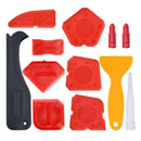 12 x Silicone Angle Scraper Caulking Glass Shovel Shovel Cleaning Tool Set