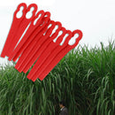 40x Red Plastic Blade Set Replacement Blade Cordless Grass Trimmer TGO TJH