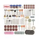 166X 1/8" Rotary Tool Polishing Wheel Drill Accessory Set For Grinding Sanding Y