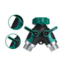 Garden Tap Hose Splitter Connector Valve Adapter Pipe Water Connect 2 Way New