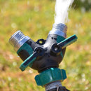 Garden Tap Hose Splitter Connector Valve Adapter Pipe Water Connect 2 Way New
