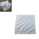 1 Piece White premium cotton wedding gift lace handkerchief for women/ CBG