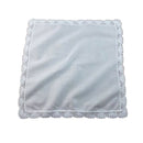 1 Piece White premium cotton wedding gift lace handkerchief for women/ CBG