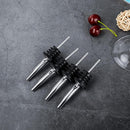 8 x Stainless Steel Speed Pourer Dispenser Free Flow Bottle Spirit Nip New
