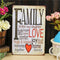 Family Love Sheet Metal Drawing Metal Painting Tin Wall Home Poster Sign