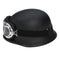 Black 59-60cm/23.2-23.6in Motorcycle Half Face Helmet With Removable Goggle Cruiser Biker Matte