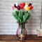 6 Colors Artificial Tulip Fresh Simulation Tulip Flowers Single Head PU Home Decor