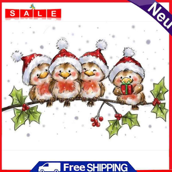 5D Full Round Drill Drawing Picture Hat Bird Diamond Painting Living Room Decor