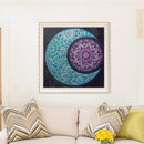 5D DIY Special Shaped Diamond Painting Moon Cross Stitch Mosaic Craft Kits Newly