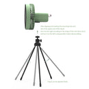Multifunctional Mini Fan with Tripod Light Desktop for Outdoor Camping Ceiling